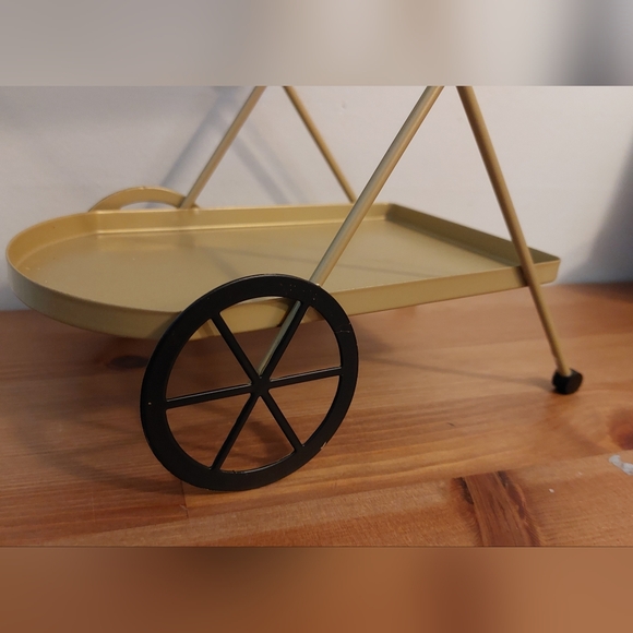 Gold 2 Tier Small Cart Decor - Picture 3 of 5